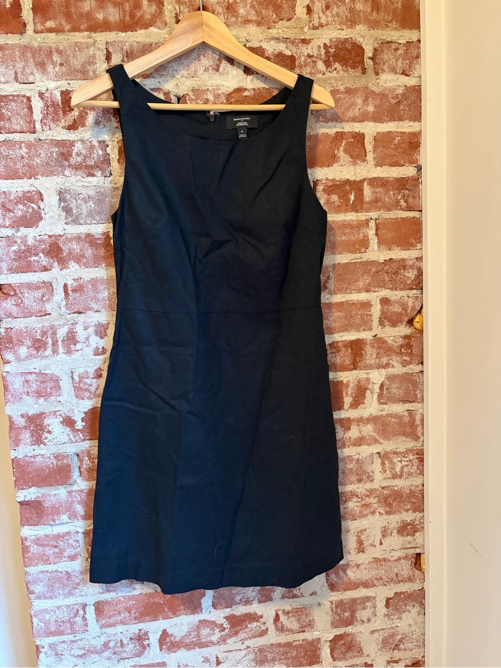 Banana Republic dark blue Sleeveless linen blend Dress